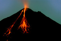 July 2010 eruption - the last time Arenal erupted with lava