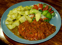 Red snapper in Salsa Brava sauce