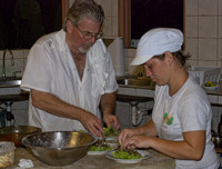 Chef David Mahler and helper