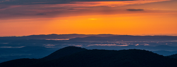Dawning of the day in Shenandoah NP