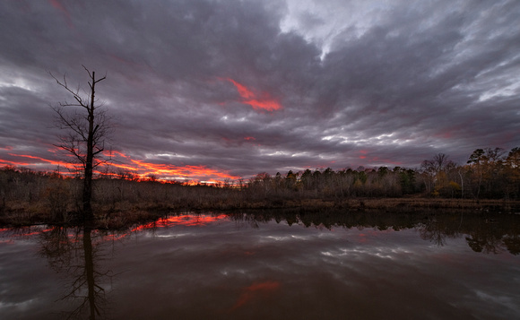 Sunset over Tuckahoe Creek, Henrico