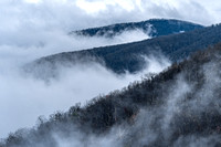 Valley in the clouds at Pinnacles Overlook, Shenandoah NP