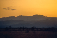 Hills after sunset