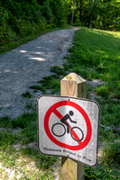 No biking on Beaver Lake Trail