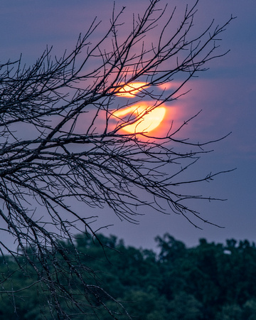 Full moonrise over the James River - Henrico