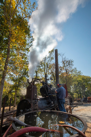 Sawmill steam engine