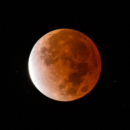 97% Lunar Eclipse on 11/19/2021 at Tuckahoe Creek, Henrico