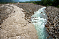 Confluence of Rio Sucio (L) and Rio Hondura (R), Guapiles