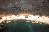 Aerial view of shoreline