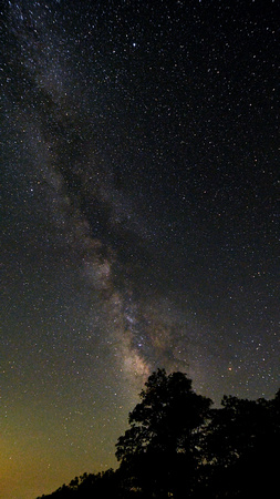 May Milky Way from Thorofare Mountain Overlook, Shenandoah NP